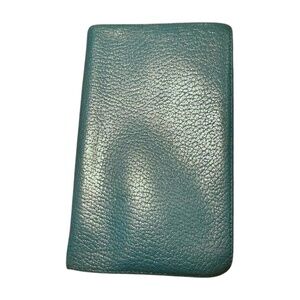 Hermes Agenda Notebook Cover Teal Pebbled Textured Luxury Planner